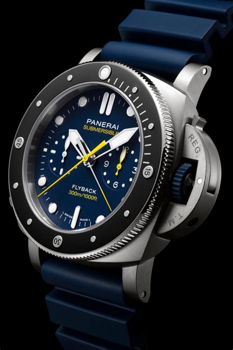 panerai submersible flyback review|pam1219.